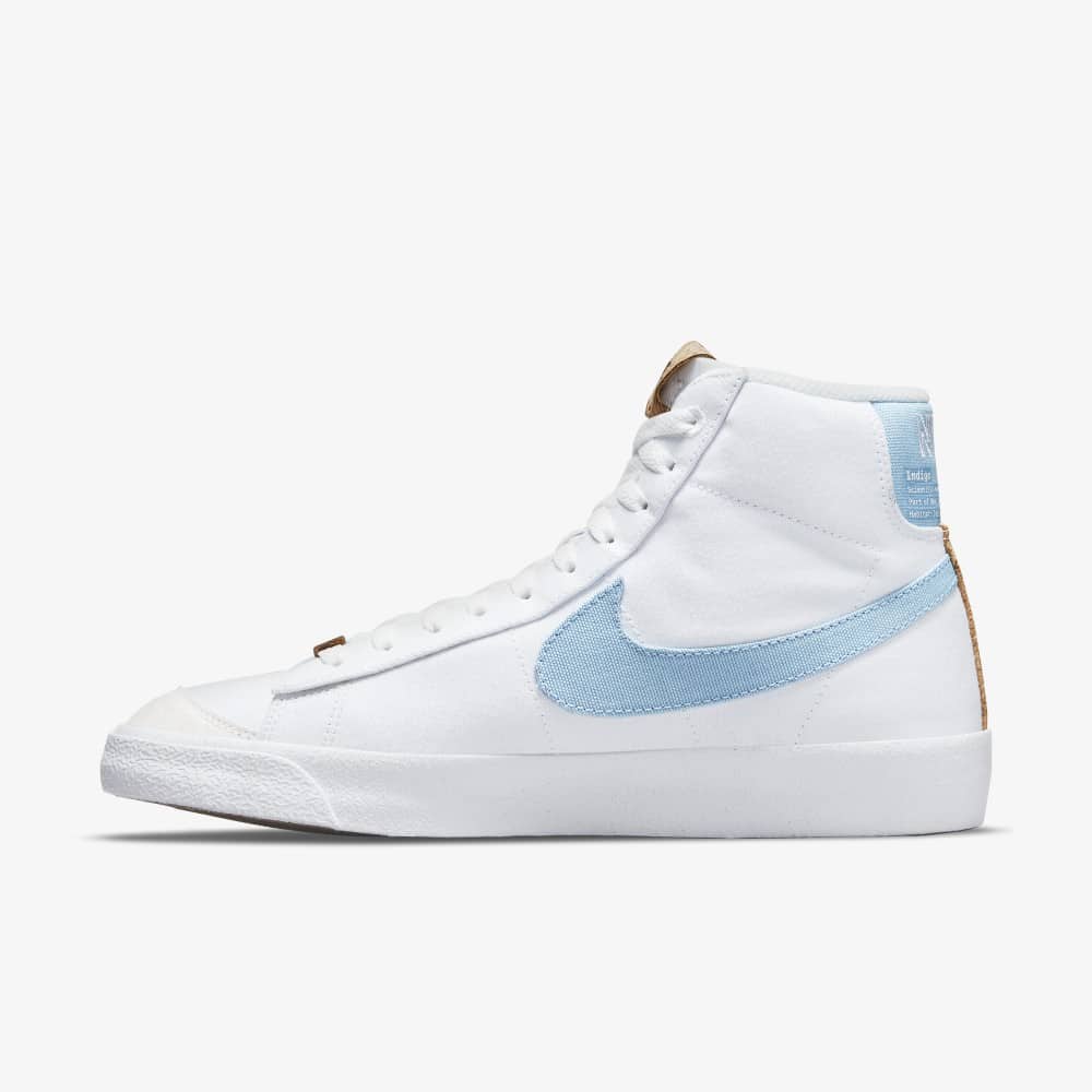 blue flower nike blazer